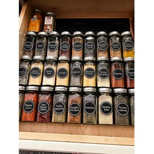 Belfry Kitchen 36-Jar Cabinet Spice Rack Black 44.5cm H X 42.5cm W X 6.3cm D Belfry Kitchen 36-Jar Cabinet Spice Rack Black 44.5cm H X 42.5cm W X 6.3cm D