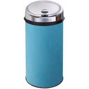 Symple Stuff Ladson Steel Motion Sensor Rubbish Bin Blue 42L Symple Stuff Ladson Steel Motion Sensor Rubbish Bin Blue 42L