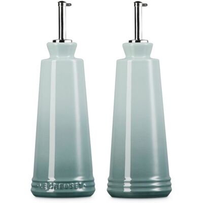 Le Creuset Stoneware Oil & Vinegar Set Sea Salt 300ml Le Creuset Stoneware Oil & Vinegar Set Sea Salt 300ml