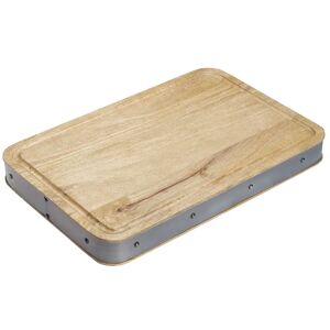 KitchenCraft Industrial Kitchen Wooden Butcher’s Block Chopping Board brown 5.2 H x 33.0 W cm