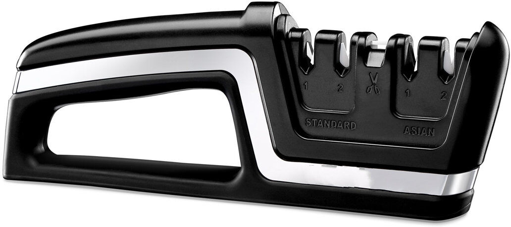 Belfry Kitchen Professional 5 In 1 Kitchen Chef Knife And Scissors Sharpener For Sharpening Straight And Serrated Knives Black