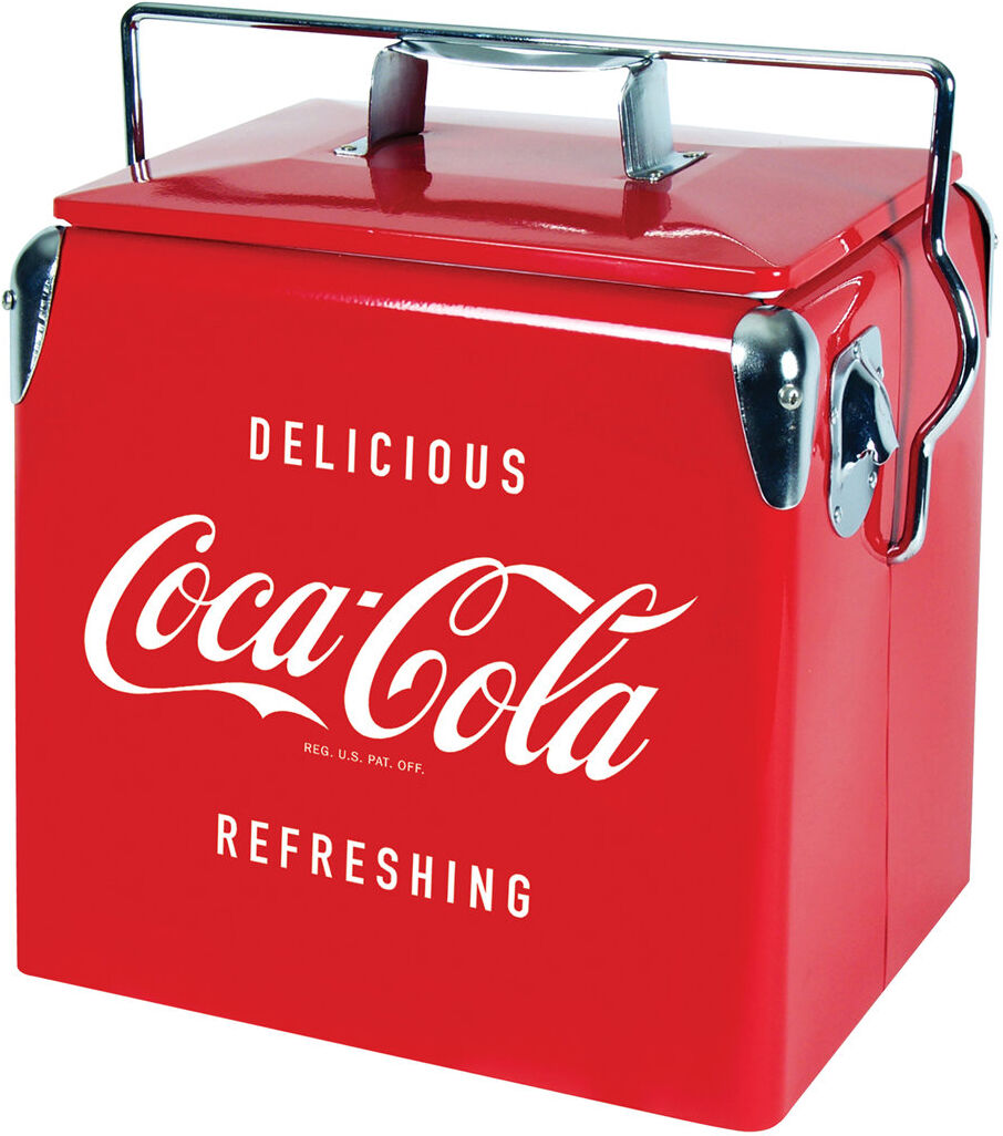 Koolatron Europe Coca-Cola Retro Ice Chest Cooler Cool Box with Bottle Opener 13L Red 37.5cm H X 33cm W X 23cm D
