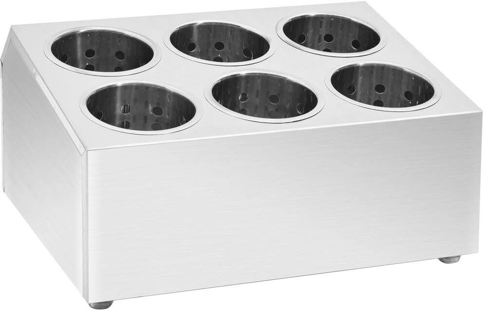Symple Stuff Stainless Steel Utensil Holder Silver 20cm H X 38.5cm W X 30.5cm D