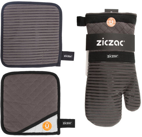 Weck 3 Piece Potholder & Oven Mitt Set Weck Colour: Grey 30cm H X 30cm W X 30cm D Weck 3 Piece Potholder & Oven Mitt Set Weck Colour: Grey 30cm H X 30cm W X 30cm D