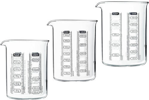 Pyrex Kitchen Lab 3-Piece Glass Measuring Cup Set Pyrex 14cm H X 22cm W X 37cm D Pyrex Kitchen Lab 3-Piece Glass Measuring Cup Set Pyrex 14cm H X 22cm W X 37cm D