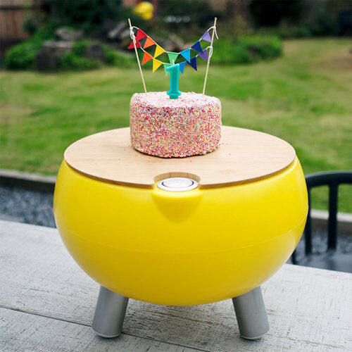 Symple Stuff Margot Drink Cooler Champagne Bucket Symple Stuff Colour: Egg Yolk Yellow  - Size: 40cm H X 50cm W X 50cm D Symple Stuff Margot Drink Cooler Champagne Bucket Symple Stuff Colour: Egg Yolk Yellow  - Size: 40cm H X 50cm W X 50cm D