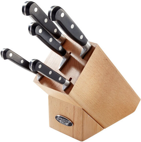 Stellar Sabatier 5 Piece Knife Block Set Stellar Colour: Beech  - Size: King (5') Stellar Sabatier 5 Piece Knife Block Set Stellar Colour: Beech  - Size: King (5')