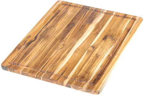 Union Rustic Meade Teak Wood Cutting Board with Juice Groove Union Rustic  - Size: Union Rustic Meade Teak Wood Cutting Board with Juice Groove Union Rustic  - Size: