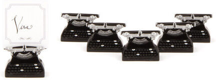 Weddingstar Typewriter Place Card Holder (Set of 2) Weddingstar 10cm H X 3cm W X 3cm D Weddingstar Typewriter Place Card Holder (Set of 2) Weddingstar 10cm H X 3cm W X 3cm D