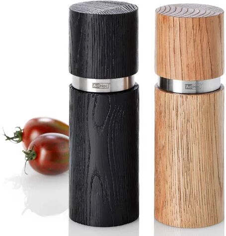 AdHoc Textura Salt and Pepper Grinder Set AdHoc Size: 15.5cm H x 5.5cm W x 5.5cm D  - Size: 248cm H X 368cm W