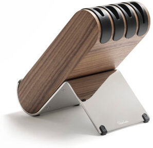 Robert Welch 4 Slot Ash Knife Block Robert Welch Colour: Walnut  - Size: Small Robert Welch 4 Slot Ash Knife Block Robert Welch Colour: Walnut  - Size: Small