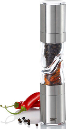 AdHoc Douspice 2-in-1 Salt and Pepper Combination Mill AdHoc Size: 22cm H x 5cm W x 5cm D  - Size: 35cm H X 21cm W X 13cm D AdHoc Douspice 2-in-1 Salt and Pepper Combination Mill AdHoc Size: 22cm H x 5cm W x 5cm D  - Size: 35cm H X 21cm W X 13cm D