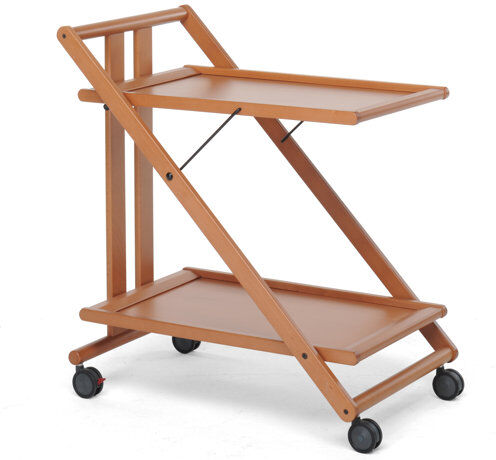 Foppapedretti Sprint Serving Cart Foppapedretti Frame Colour: Walnut  - Size: Large Foppapedretti Sprint Serving Cart Foppapedretti Frame Colour: Walnut  - Size: Large