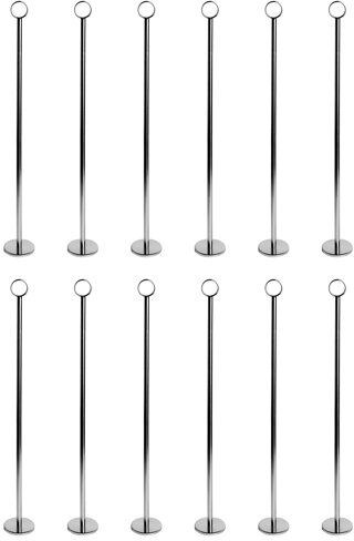 Argon Tableware Table Number Holders - 46Cm (18") - Box Of 12 Argon Tableware  - Size: 90cm H X 170cm W X 39cm D