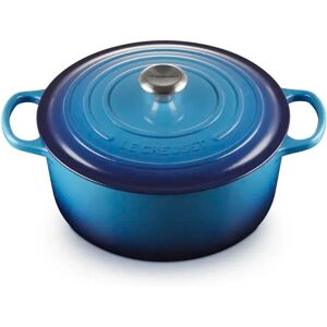 Le Creuset Cast Iron Round Casserole gray/blue 28cm