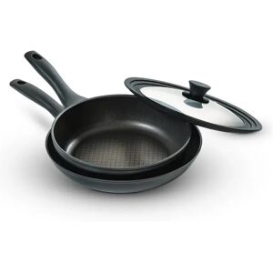 Nadiya X Prestige Nesting Frypan Tp & Lid black/gray 11.0 H x 45.5 D cm