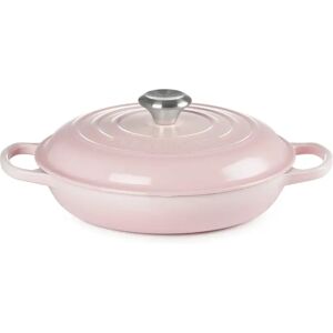 Le Creuset Cast Iron Shallow Casserole pink 26cm