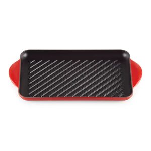 Le Creuset Cast Iron Rectangular Grill 32cm red/gray/brown