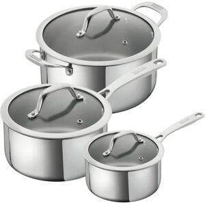 Kuhn Rikon Allround Stainless Steel Induction Safe 3-Piece Mixed Cookware Set