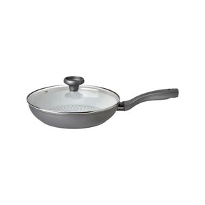 Prestige Earthpan Recycled induction Dishwasher Safe Frying Pan with Toughened Glass Lid -28cm gray 10.0 H x 47.0 D cm