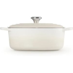 Le Creuset Signature Cast Iron Oval Casserole white 27cm