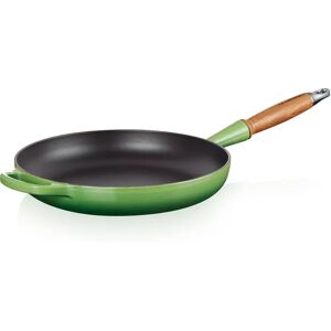 Le Creuset Signature Cast Iron Frying Pan with Wooden Handle 28cm brown 10.4 H x 56.3 D cm