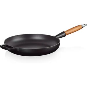 Le Creuset Signature Cast Iron Frying Pan with Wooden Handle 28cm gray/black 10.4 H x 56.3 D cm