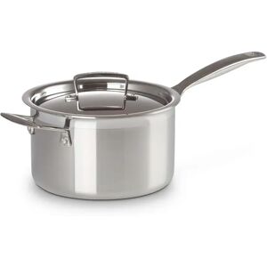 Le Creuset 3-Ply Stainless Steel Saucepan gray 20.0 H x 20.0 W cm