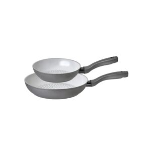 Prestige Earthpan 100% Recycled Induction Dishwasher Safe Frying Pan Twinpack - 20cm & 28cm gray 43.0 D cm