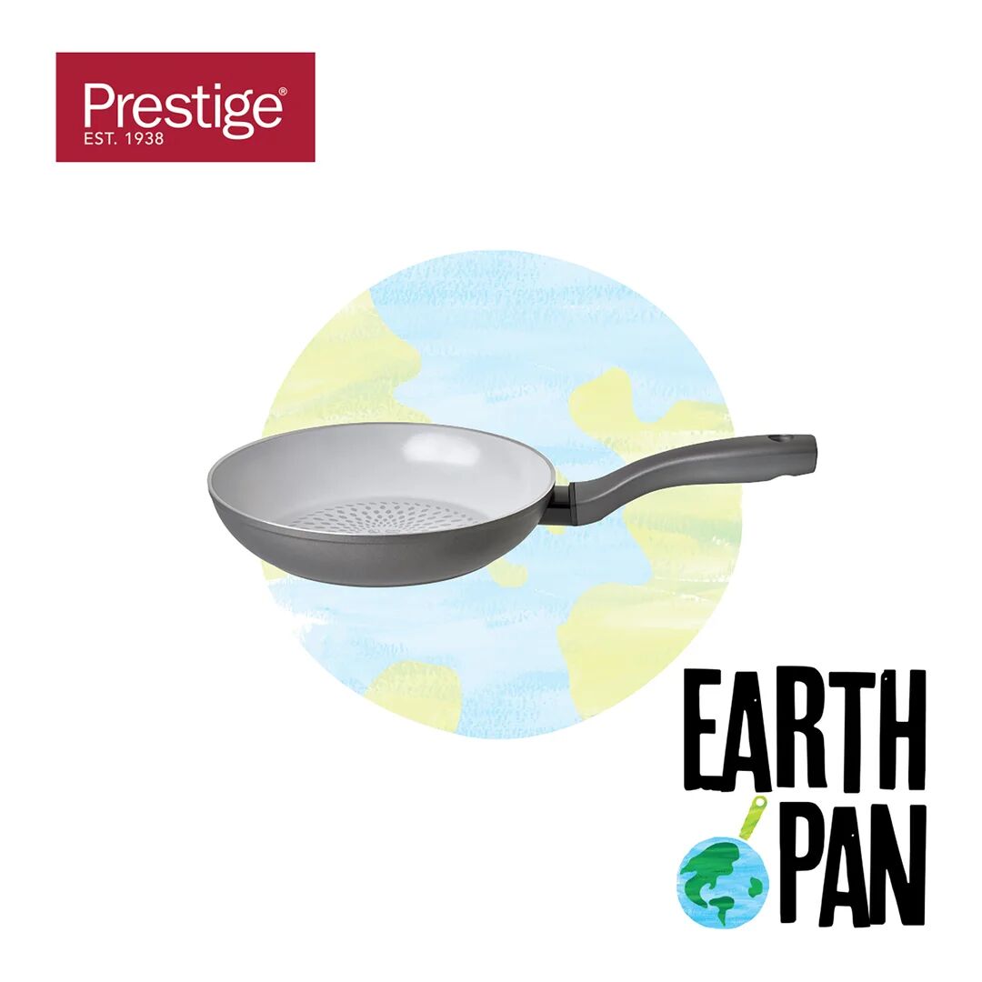 Prestige Earthpan Recycled induction Dishwasher Safe Frying Pan gray 36.5 D cm