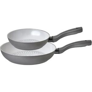 Prestige Earthpan 100% Recycled Induction Dishwasher Safe Frying Pan Twinpack - 20cm & 28cm gray 43.0 D cm