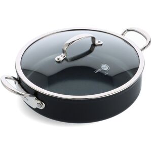 Greenpan Barcelona Pro Skillet Covered 30cm / 5.5 Litre - Black Black 30cm Greenpan Barcelona Pro Skillet Covered 30cm / 5.5 Litre - Black Black 30cm