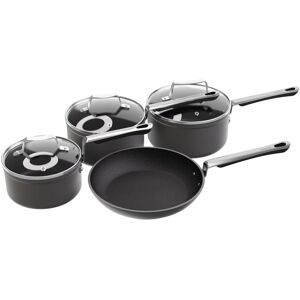 Commichef 4-Piece Cookware Set - Anodised Aluminium, Non-Stick, Stackable Commichef 4-Piece Cookware Set - Anodised Aluminium, Non-Stick, Stackable