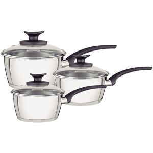 Tramontina 3 Pcs. Saucepan Set Silver 3 Tramontina 3 Pcs. Saucepan Set Silver 3