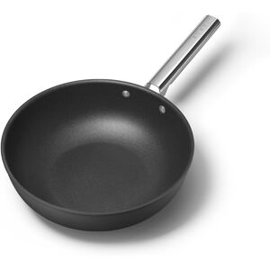 Smeg 30cm Non Stick Oven Safe Wok Matte Black 30cm W Smeg 30cm Non Stick Oven Safe Wok Matte Black 30cm W
