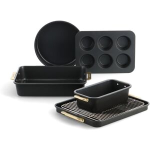 Greenpan Padova Reserve 5 Piece Bakeware Set - Oxford Blue Black 5 Greenpan Padova Reserve 5 Piece Bakeware Set - Oxford Blue Black 5