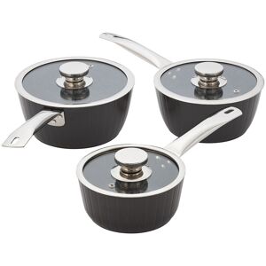 Judge Evertough, 3 Piece Saucepan Set, Non-Stick Black 3 Judge Evertough, 3 Piece Saucepan Set, Non-Stick Black 3