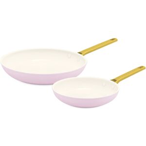 Greenpan Padova Reserve Frypan 2 Piece Set 20 - 28cm Cream/Pink Greenpan Padova Reserve Frypan 2 Piece Set 20 - 28cm Cream/Pink