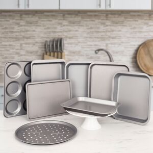 Wham Baker & Salt 8 Piece Roaster & Tray Set Silver 8 Wham Baker & Salt 8 Piece Roaster & Tray Set Silver 8