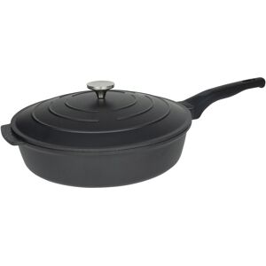 Grunwerg Commichef All in One Pan, Cast Aluminium with Lid, Non-Stick Black 28cm Grunwerg Commichef All in One Pan, Cast Aluminium with Lid, Non-Stick Black 28cm