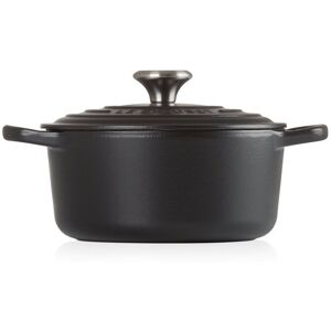 Le Creuset Signature Cast Iron 22cm Round Casserole - Satin Black Le Creuset Signature Cast Iron 22cm Round Casserole - Satin Black