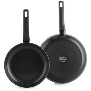 Greenpan Essence Frypan Set - 24cm & 28cm Satin Black Greenpan Essence Frypan Set - 24cm & 28cm Satin Black