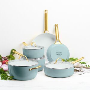 Greenpan Padova Reserve 6 Piece Set - Blush Pink Smokey Blue Greenpan Padova Reserve 6 Piece Set - Blush Pink Smokey Blue