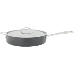 Stellar Hard Anodised, 30cm Non-Stick Sauté Pan with Stainless Steel Lid Black Stellar Hard Anodised, 30cm Non-Stick Sauté Pan with Stainless Steel Lid Black