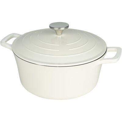 Grunwerg Commichef Non-Stick Cast Aluminum Round Dutch Oven Cream 5l Grunwerg Commichef Non-Stick Cast Aluminum Round Dutch Oven Cream 5l