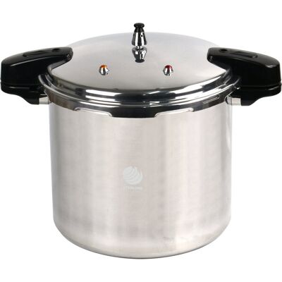 Belfry Kitchen Professional Premium Aluminium Induction Pressure Cooker Silver 20.23L Belfry Kitchen Professional Premium Aluminium Induction Pressure Cooker Silver 20.23L