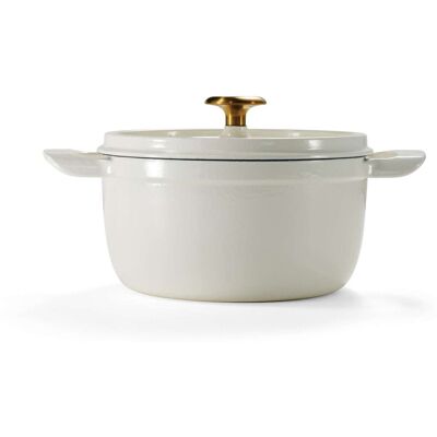 Tramontina Enamelled Cast Iron Dutch Oven White 26 cm Tramontina Enamelled Cast Iron Dutch Oven White 26 cm