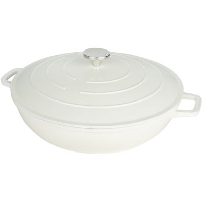 Grunwerg Commichef Non-Stick Cast Aluminum Round Dutch Oven Cream 32cm/6l Grunwerg Commichef Non-Stick Cast Aluminum Round Dutch Oven Cream 32cm/6l
