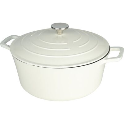 Grunwerg Commichef Non-Stick Cast Aluminum Round Dutch Oven Cream 6.5l Grunwerg Commichef Non-Stick Cast Aluminum Round Dutch Oven Cream 6.5l