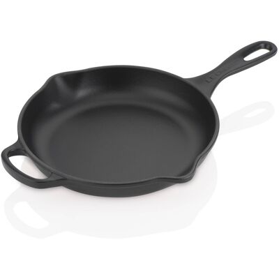 Le Creuset Cast Iron Frying Pan with Metal Handle Satin Black 26cm Le Creuset Cast Iron Frying Pan with Metal Handle Satin Black 26cm